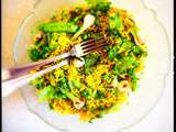 Salade de riz aux légumes (recette colorée)