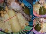Couscous au poulet en sauce blanche