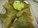 Samsa salee ou samousa aux epinards