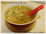 Soupe au vermicelles de riz & crabe