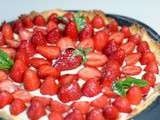 Tarte aux fraises confites