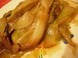 Endives braisées caramélisées au cidre