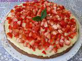 Tarte Fraise Amandes, Crème Coco Citron