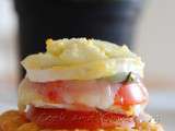 Feuilletés aux tomates, basilic et fromage de chèvre