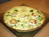 Quiche au poireaux chèvre-miel