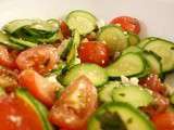 Salade de tomates et courgettes