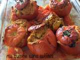 Tomates farcies sans sulfites: version classique et version végane
