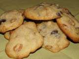 Cookies chocolat, raisins et pignons de pin