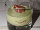Mousse de courgette au jambon