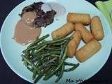Steak et sa sauce au ketchup