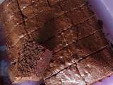 Brownies au chocolat/poudre de noisettes et noix
