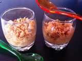 Crumble en verrine