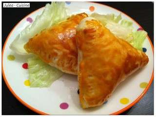 Triangles feuilletés Jambon Champignons