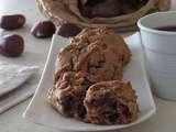 Cookies à la farine de châtaigne et aux pépites de chocolat au lait végétal