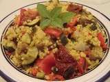 Millet aux légumes d'été et basilic façon risotto