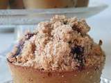 Muffins-crumble aux myrtilles et à la farine de sorgho sans gluten ni lactose