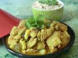 Tajine de dinde aux courgettes et citrons confits et semoule de couscous au riz Exquidia sans gluten