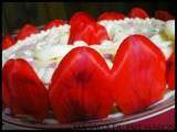 Gâteau floral tout doux pour la fête des mères à la rose, tulipe et framboise