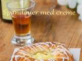 Spandauer med creme... ou une viennoiserie typiquement danoise (Wienerbrød)
