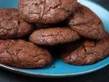 Biscuits craquelés au chocolat