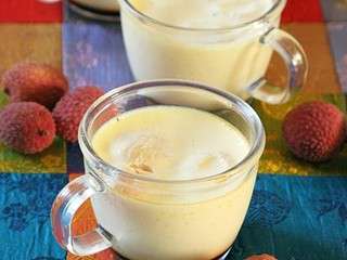 Flan au litchi