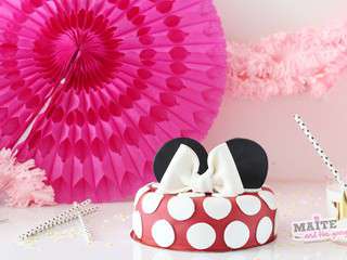 Gateau d’anniversaire Minnie trop facile & pâte à sucre Vahiné