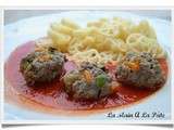 Boulettes de viande aux légumes fondants