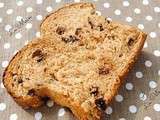 Brioche à la purée d'amandes, lait de riz, sucre de coco et pépites de chocolat
