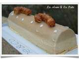 Bûche aux speculoos avec insert aux pommes