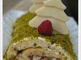 Bûche pistache - framboise