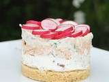 Cheesecake aux rillettes de saumon