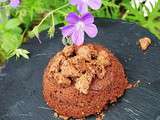 Coulant au chocolat et crumble de Nutella