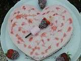 Entremets mousse de fraises et speculoos