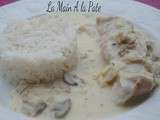 Escalopes de dinde sauce aux champignons et aux oignons