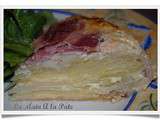 Gâteau de pommes de terre, céleri et gouda au lard