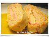 Gâteau roulé salé carottes, courgettes, jambon et fromage