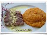 Magret de canard vapeur sauce coco gingembre