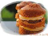 Millefeuilles de pain d'épices, foie gras et compotée de fruits secs