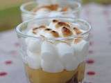 Mini verrines meringuées au lemon curd et speculoos