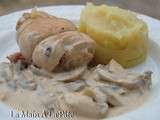 Paupiettes de poulet sauce aux champignons