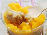 Riz au lait à la vanille et aux dés de mangue