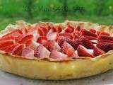 Tarte aux fraises et crème citron