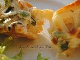 Tartine aux 4 fromages, champignons et poivrons