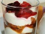 Trifle aux fraises et aux speculoos