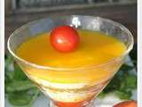 Verrine aux trois poivrons et Philadelphia