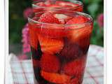 Verrines de fruits en gelée