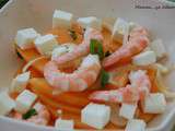 Salade de melon aux crevettes