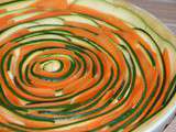 Tarte spirale courgettes et carottes