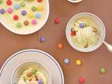 Crème glacée à la pistache & aux Smarties sans sorbetière