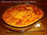 Hachis parmentier au coulis de tomate au piment d'Espelette